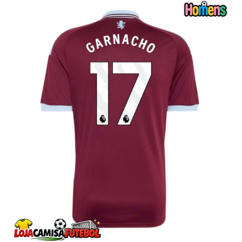 Camisa de Futebol Aston Villa Alejandro Garnacho #17 Equipamento Principal 2026-27 Manga Curta
